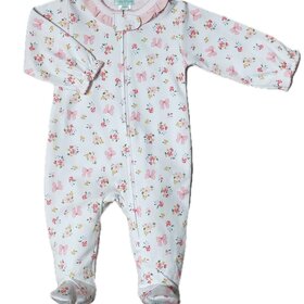 Baby Threads Bows & Flowers Footie