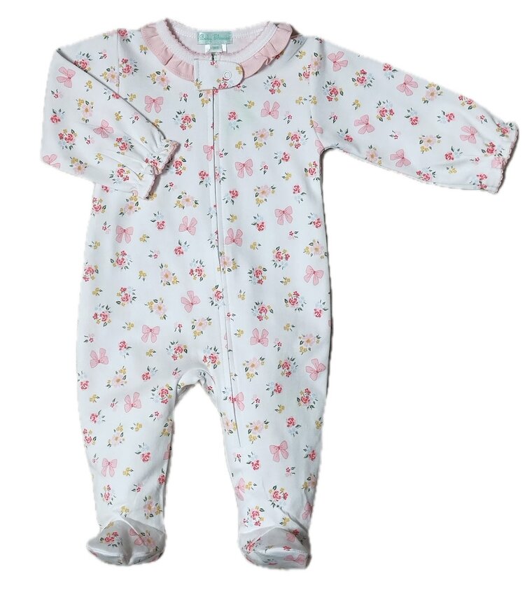 Baby Threads Bows & Flowers Footie