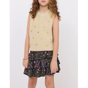 Sadie & Sage Heart Eyes Emb Sweater Vest