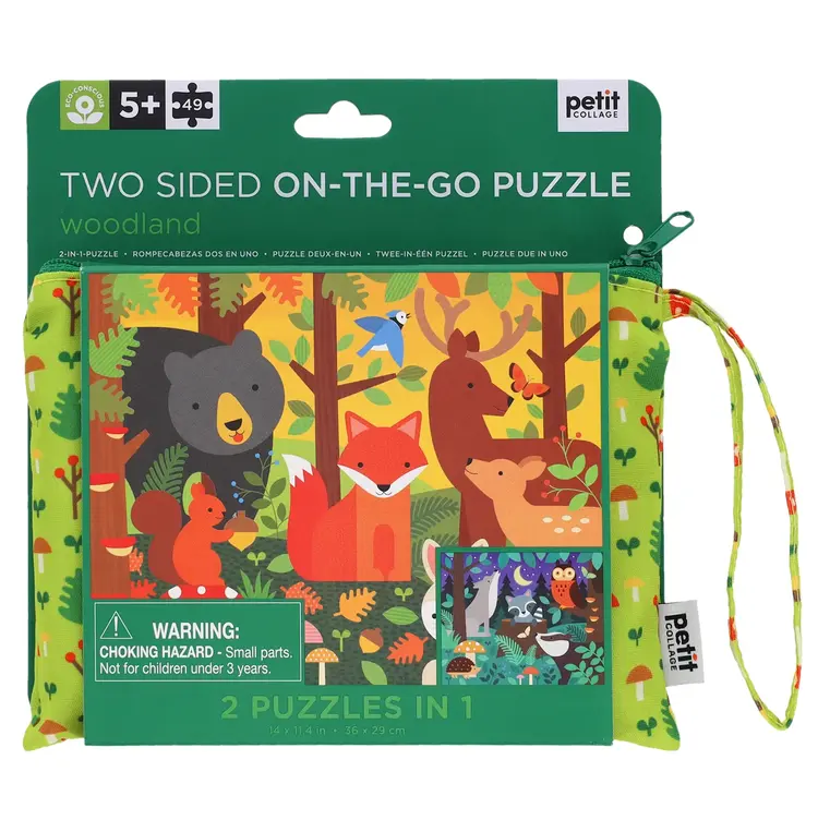 Two Sided On-the-Go Puzzle Woodland