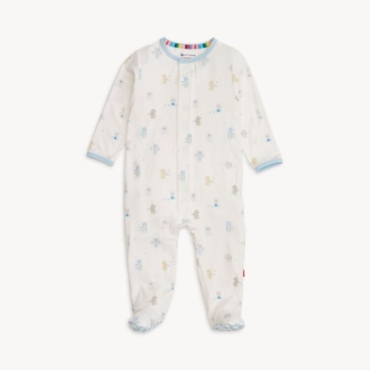 Magnetic  Me BLUE BABY BEATS MODAL FOOTIE