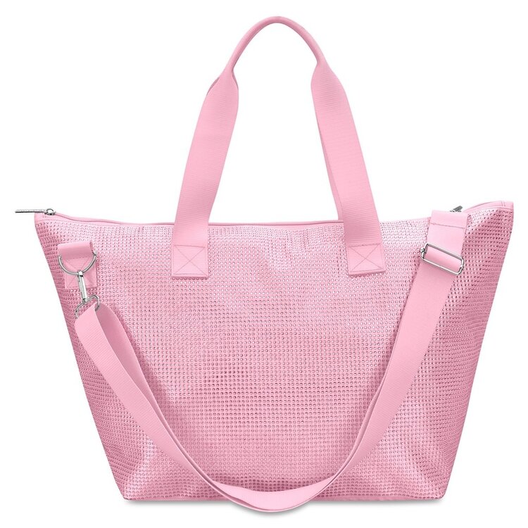 Iscream Pink Rhinestone Overnight Bag