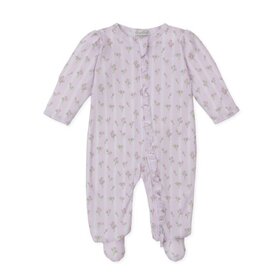 Kissy Kissy Ribbon Stripe Bouquets Zip Footie