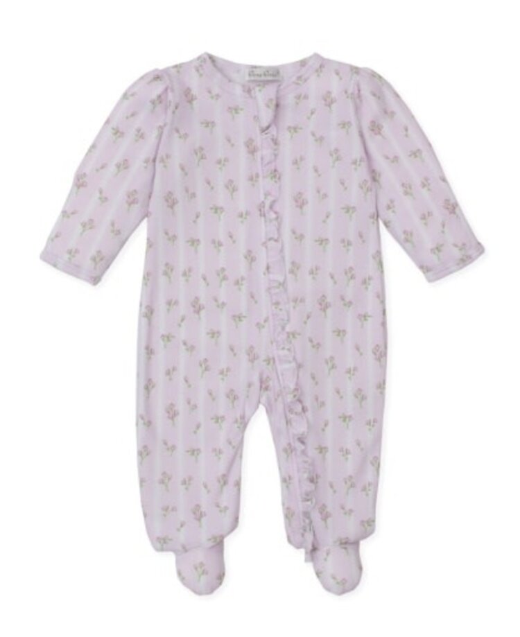 Kissy Kissy Ribbon Stripe Bouquets Zip Footie