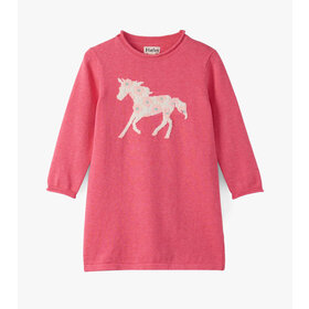 Hatley Flower Horse Classic Sweater Dress