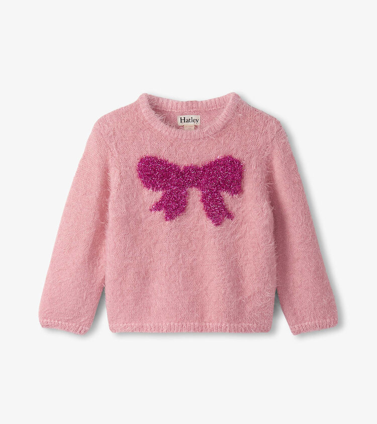 Hatley Shiny Bow Furry Sweater
