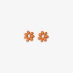Ink + Alloy Orange Flower Earrings