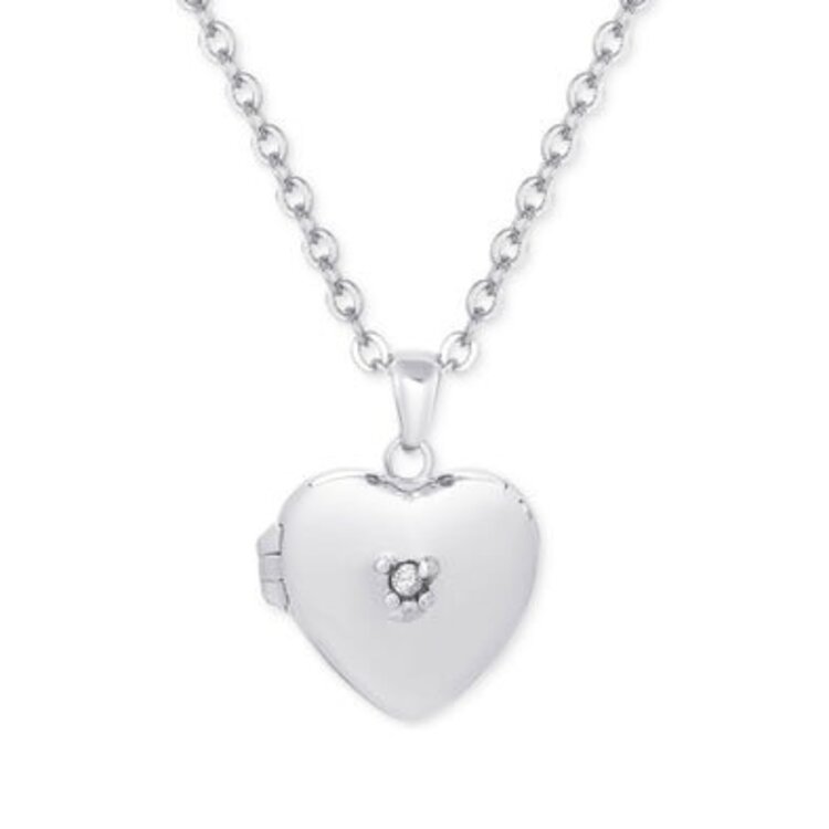 Lily Nily Heart Locket w/CZ