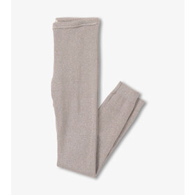 Hatley Silver Shimmer Cable Knit Leggings