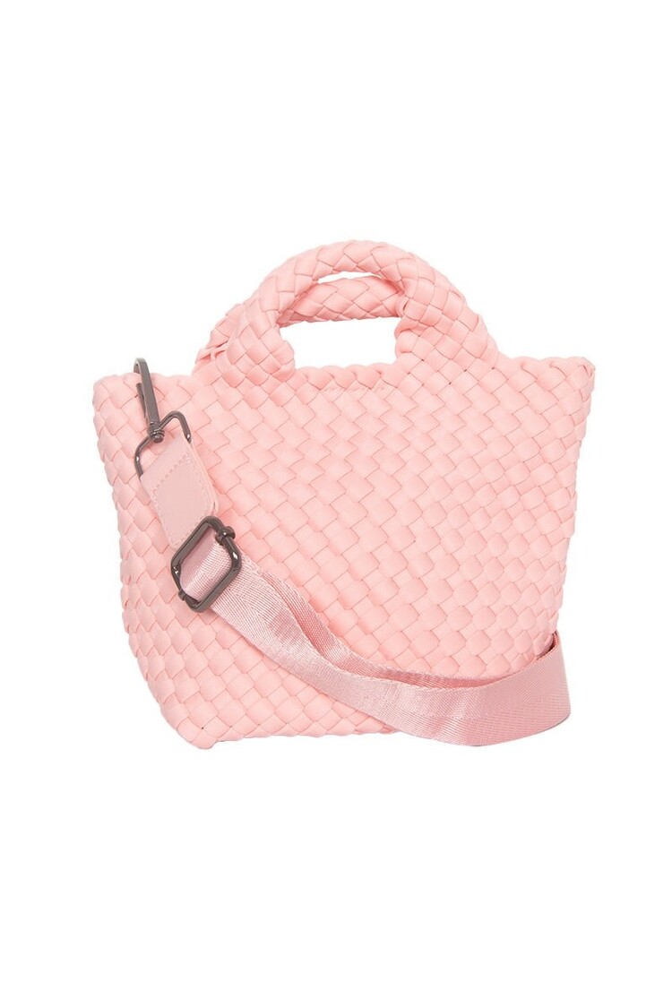 Katydid Woven Mini Bucket Bag