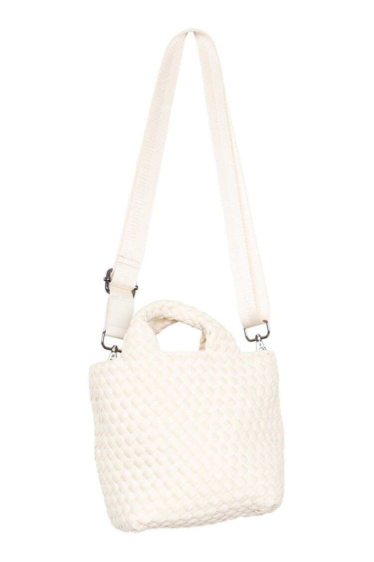 Katydid Woven Mini Bucket Bag
