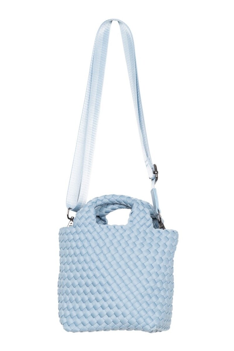 Katydid Woven Mini Bucket Bag
