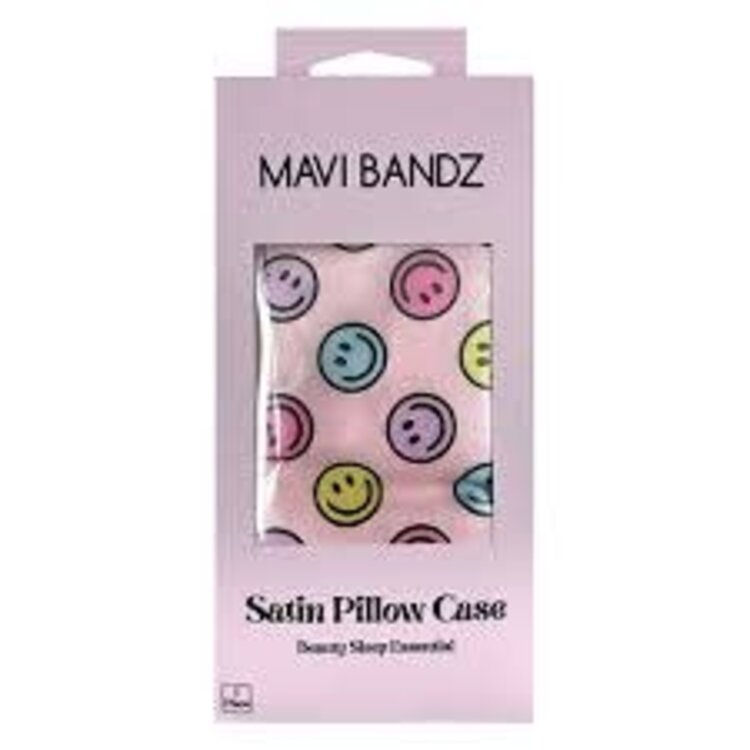 Mavi Bandz Smiley Satin Pillow Case
