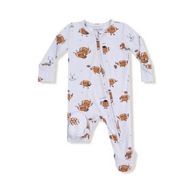 Angel Dear Footballs Playing Football - 2 Way Zipper Footie