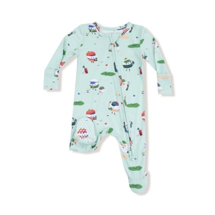 Angel Dear Golf Pros - Green - 2 Way Zipper Footie