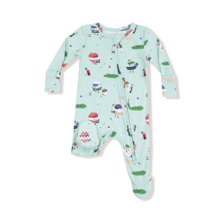 Angel Dear Golf Pros - Green - 2 Way Zipper Footie