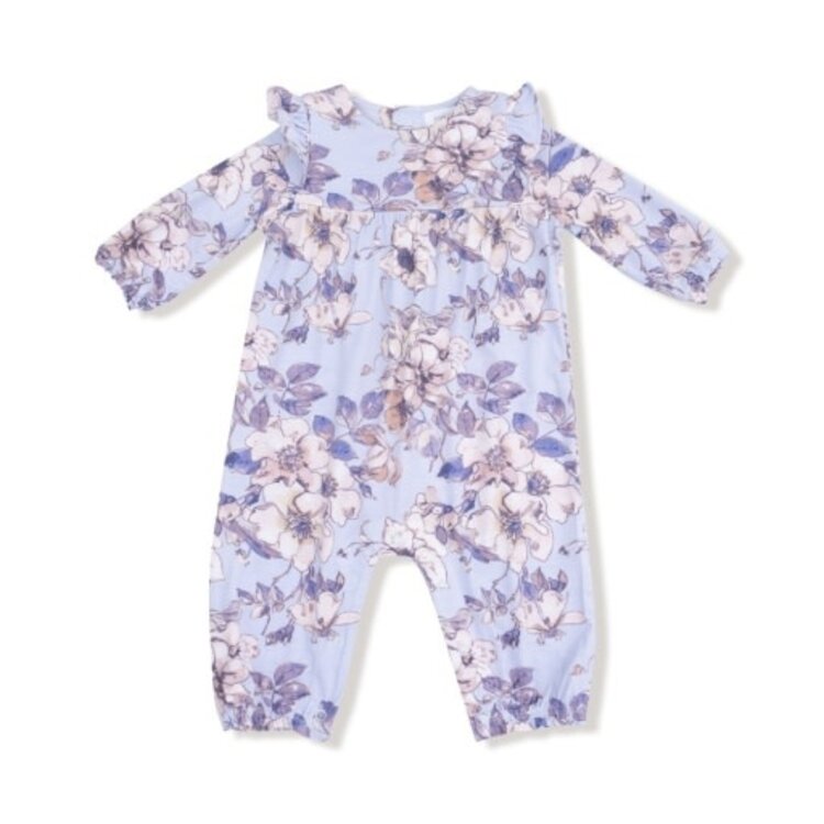 Angel Dear Woodrose - Peri - Ruffle Sleeve Romper