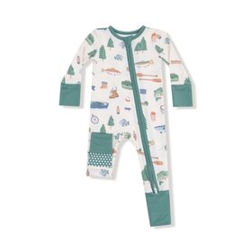 Angel Dear Fishing Things Zip Romper