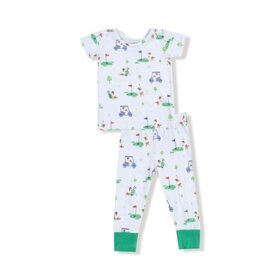 Angel Dear Dog Gone Golf - Blue - S/S Loungewear Set