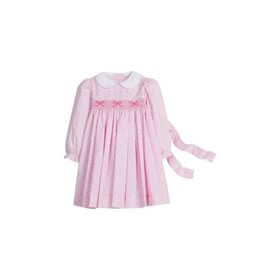 Smocked Natalie Dress - Pink Vinings