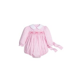Smocked Natalie Bubble - Pink Vinings