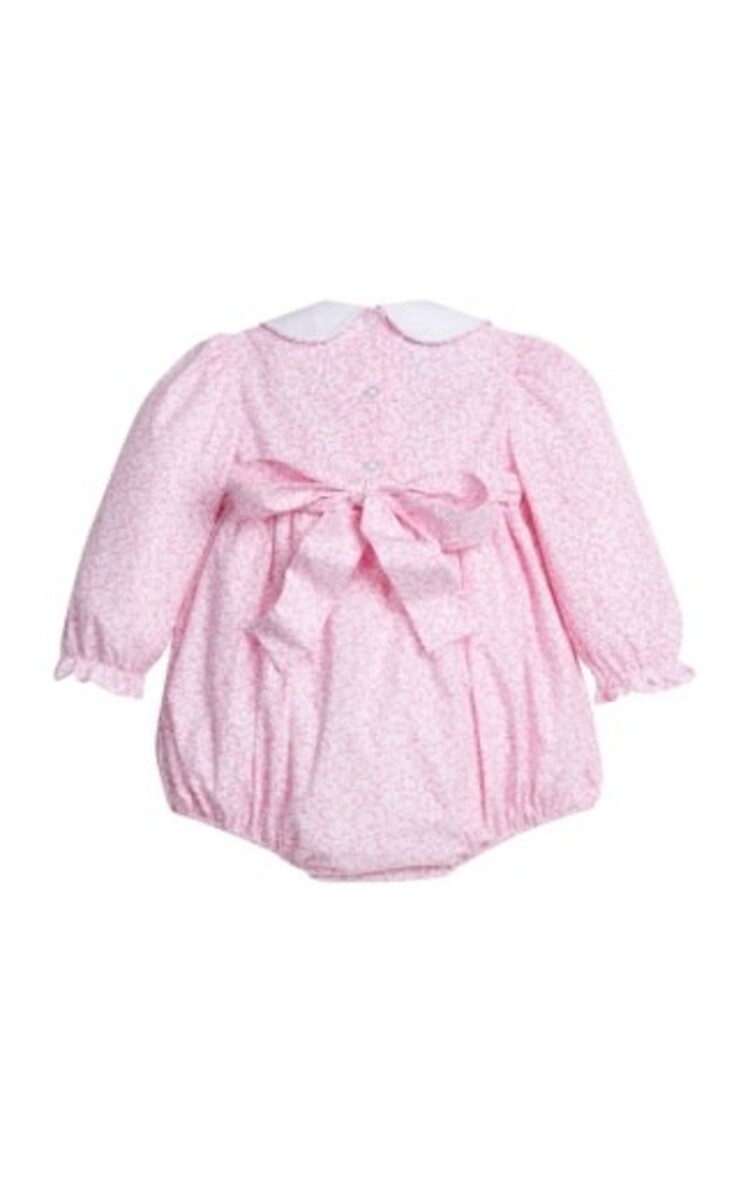 Smocked Natalie Bubble - Pink Vinings