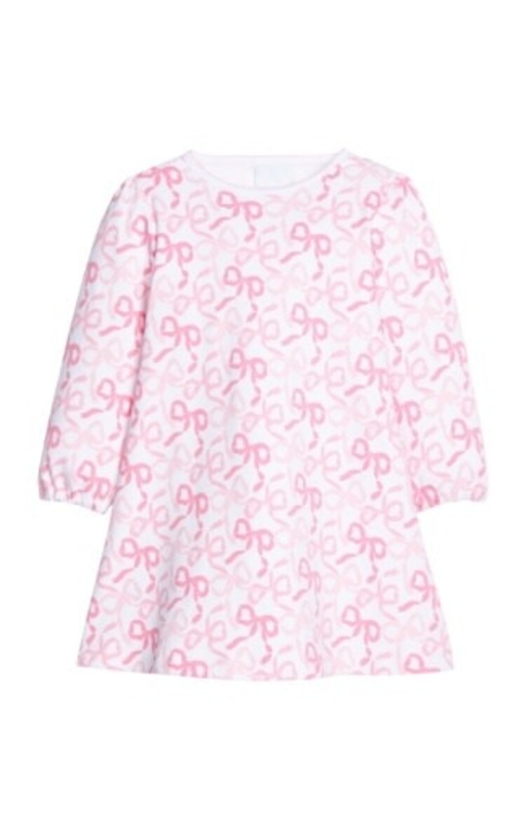 Printed T-Shirt Dress - Bows & Ribbons