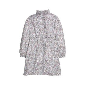 Little English Ruffled Shirt Dress