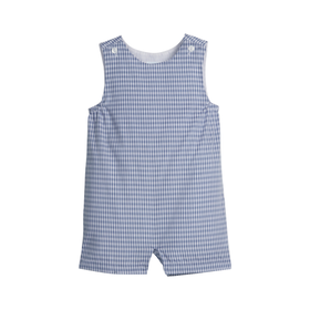 Little English Campbell Shortall - Gray Blue Gingham