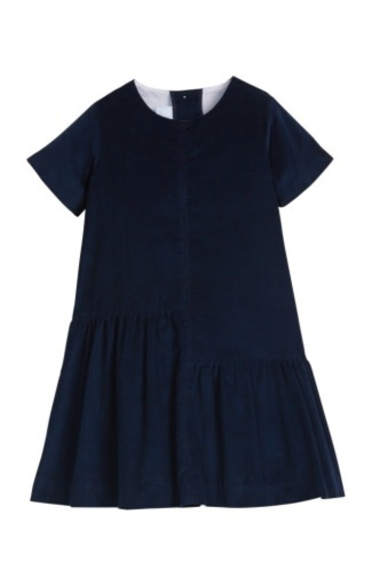 Little English Jillian Dress - Navy Corduroy