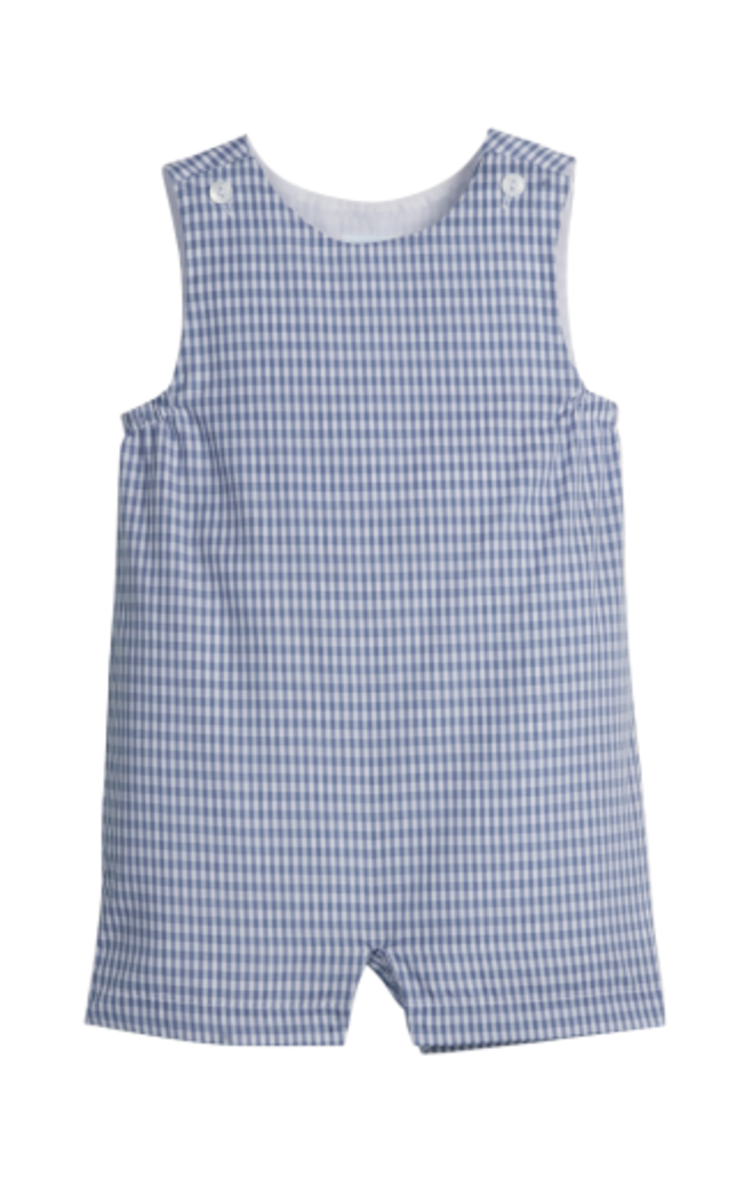 Little English Campbell Shortall - Gray Blue Gingham