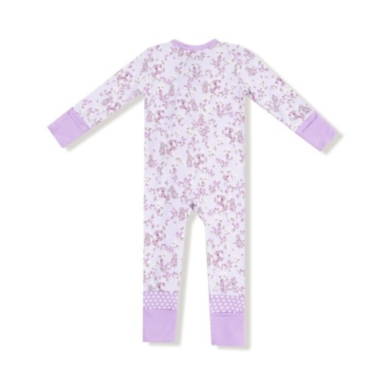 Angel Dear Sweet Dream Florals 2 Way Zip Romper