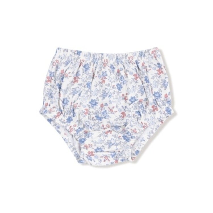 Angel Dear Country Girl Floral - Simple L/S Peter Pan Collar Dress + Diaper Cover