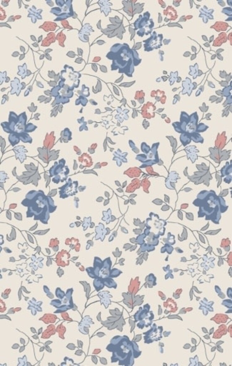 Angel Dear Country Girl Floral - Simple L/S Peter Pan Collar Dress + Diaper Cover