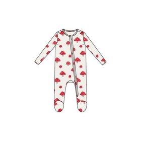 Angel Dear Painterly Mushrooms - 2 Way Zipper Footie