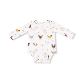 Angel Dear Collector Chickens - Unisex - Lap Shoulder Bodysuit