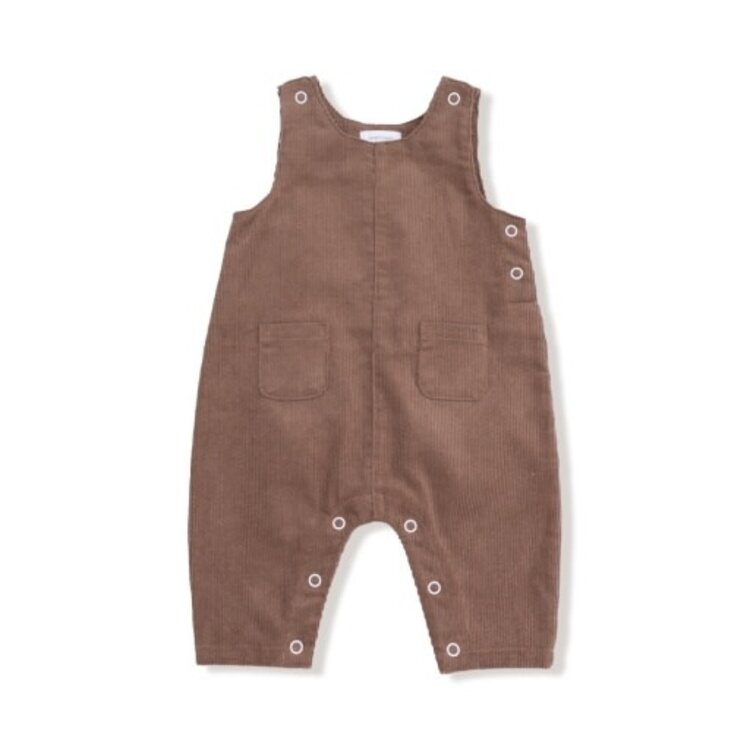 Angel Dear Chocolate Malt Corduroy Uni Overalls