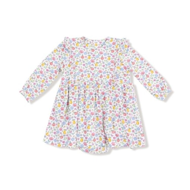 Angel Dear Fall Fruit Floral - Ruffle L/S Bodysuit