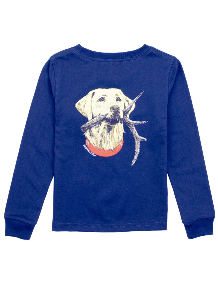 Properly Tied River Blue Antler Lab LS Shirt