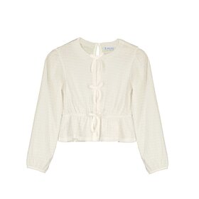 Mayoral Cream Bow Knit Top