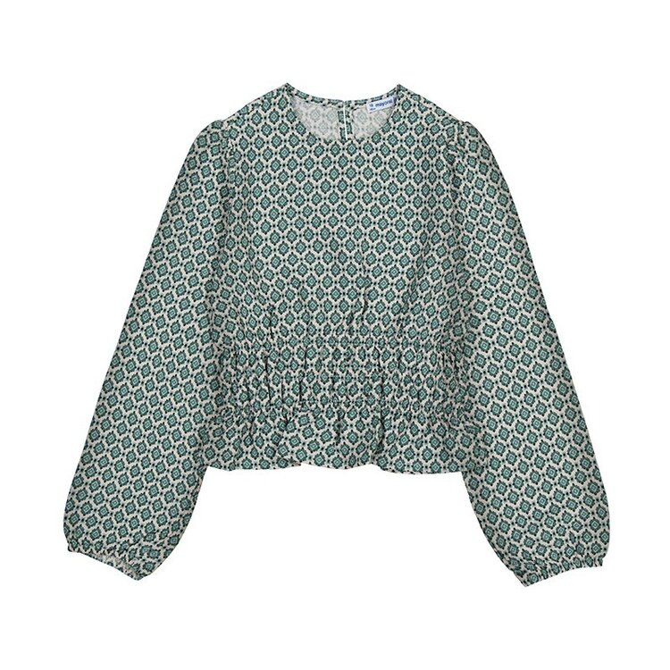 Mayoral Gathered Waist Blouse