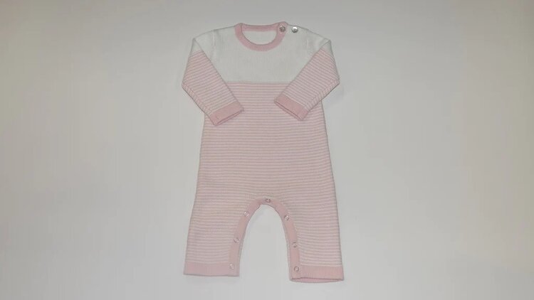 A Soft Idea Pink Seed Stich Romper