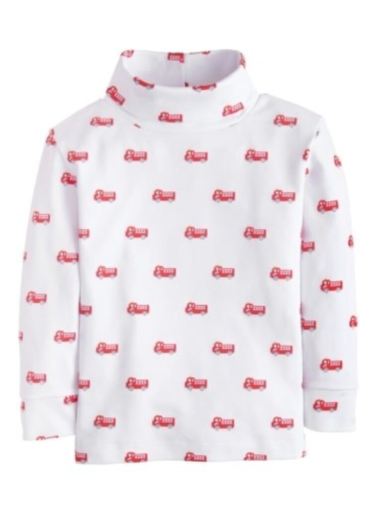 Little English Printed Turtleneck