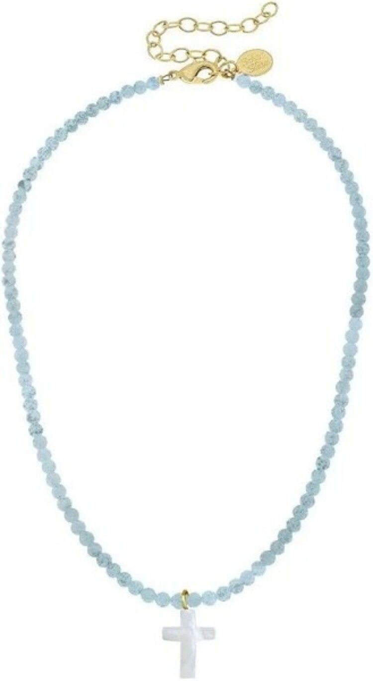 Susan Shaw Alys Cross Necklace