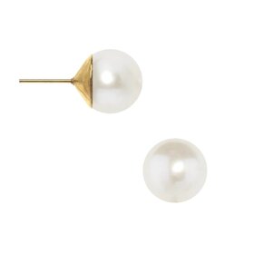 Susan Shaw Pearl Stud Earrings