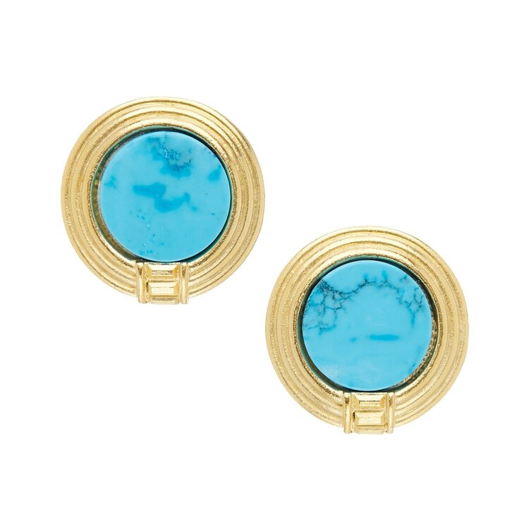 Susan Shaw Roma Turquoise Earrings