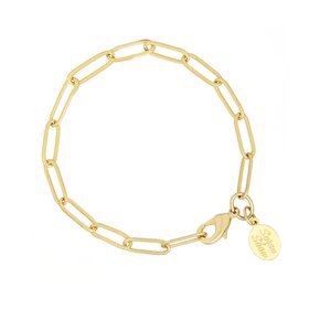 Susan Shaw Gold Paperclip Bracelet
