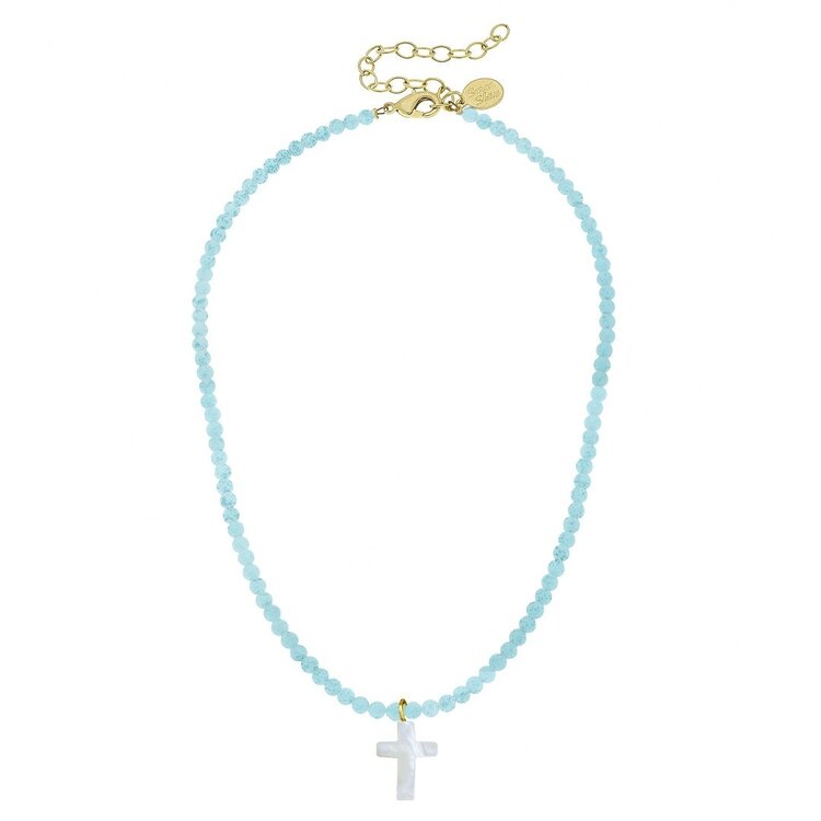 Susan Shaw Alys Cross Necklace