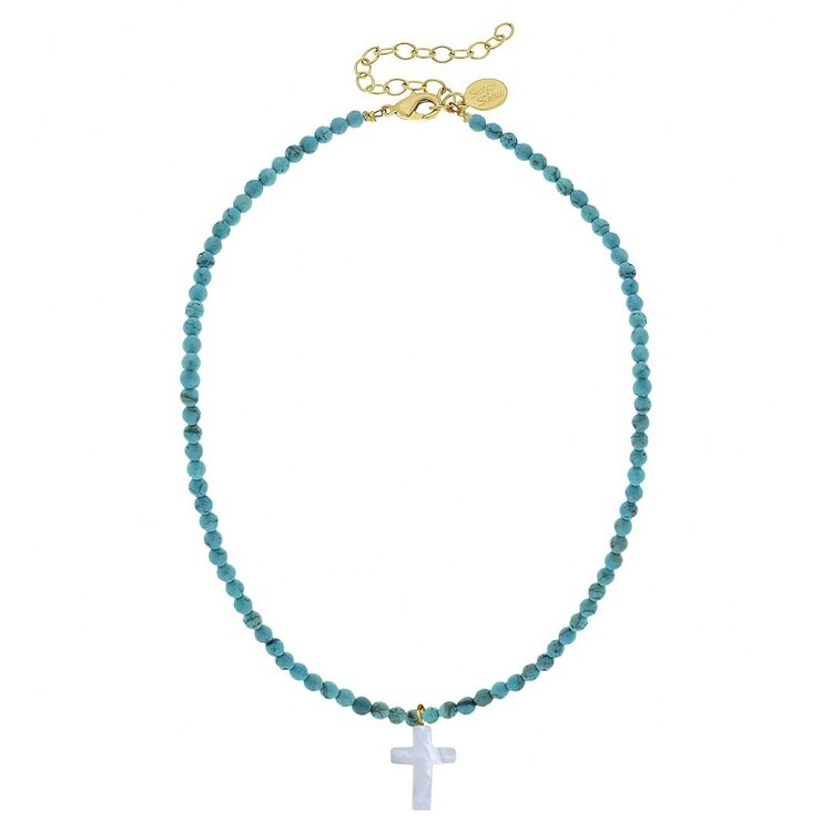 Susan Shaw Alys Cross Necklace