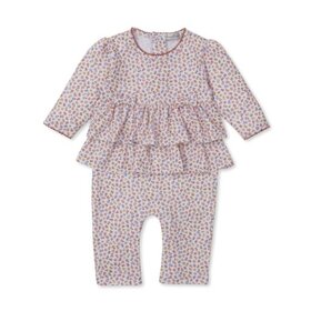 Kissy Kissy Pumpkin Floral Ruffle Playsuit